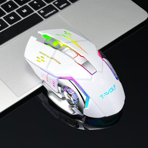 T-WOLF Q13 Rechargeable Wireless Mouse Silent Ergonomic