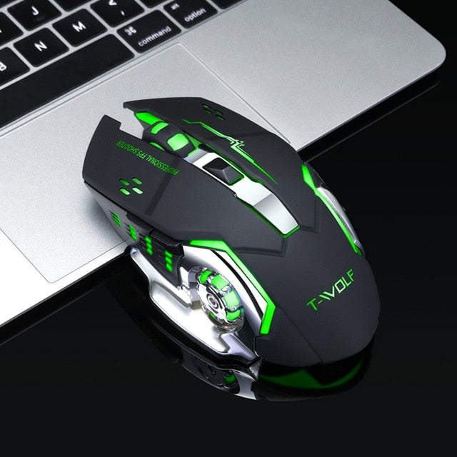 T-WOLF Q13 Rechargeable Wireless Mouse Silent Ergonomic