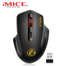 Load image into Gallery viewer, iMice Wireless Mouse 4 Buttons 2000DPI Mause 2.4G Optical USB